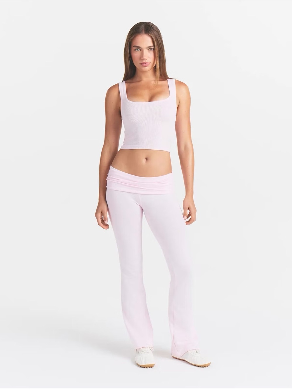 Skims Cotton Rib Tank Top Cherry Blossom